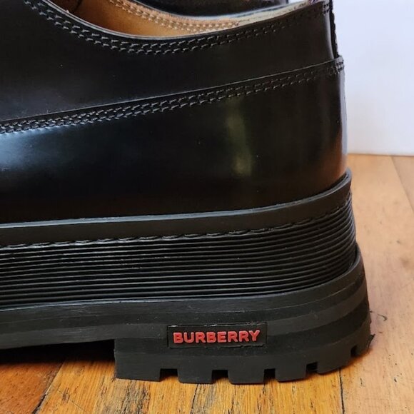 BURBERRY Jefferson Derby Chunky Shoes in Black main image 4